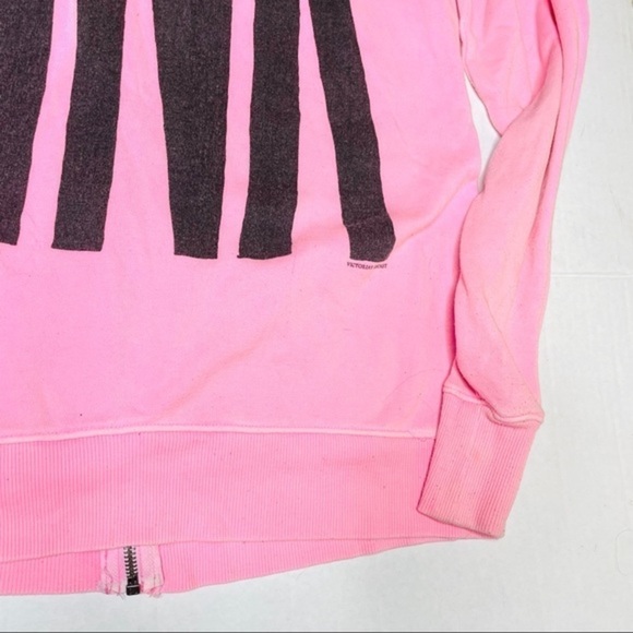 PINK Victoria’s Secret Logo Zip Hoodie Jacket - Picture 5 of 12
